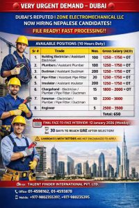 650 Nos – VERY URGENT DEMAND – DUBAI